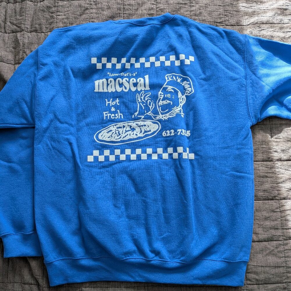 Macseal Band - Crewneck Pullover Sweater - New - Large